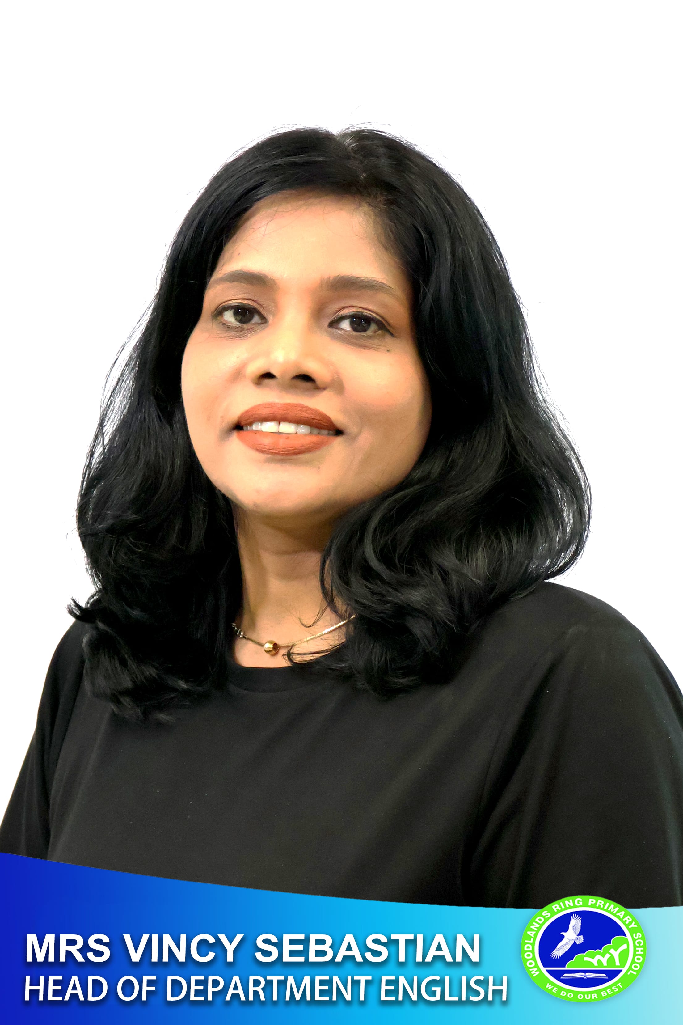 Head of Department English (Mrs Vincy Sebastian)